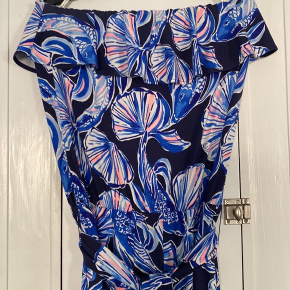 Lilly Pulitzer Strapless Farrah Ruffled Jumpsuit - Picture 3 of 3